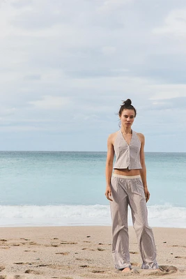 CONTRAST STRIPE PAJAMA PANTS