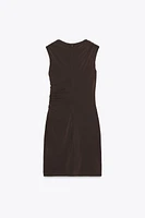 DRAPED MINI DRESS