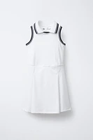 BOX PLEAT POLO DRESS