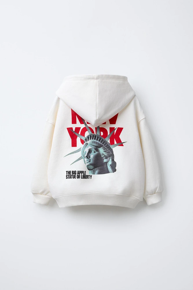 SWEAT À CAPUCHE IMPRIM