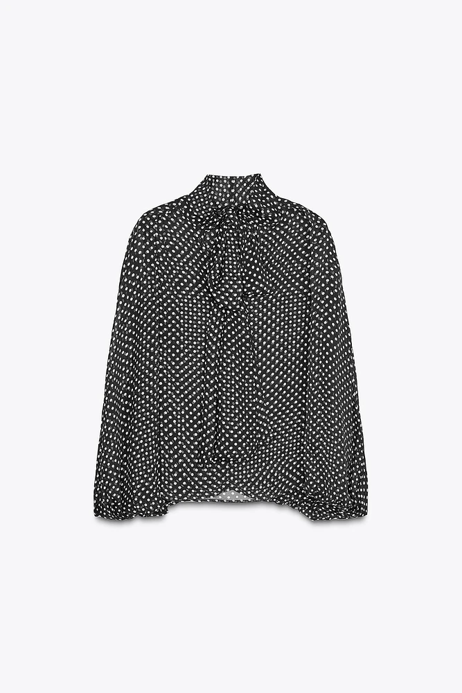 CAPE TIE BLOUSE ZW COLLECTION