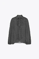 CAPE TIE BLOUSE ZW COLLECTION