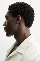 TEXTURED STRIPED SHIRT