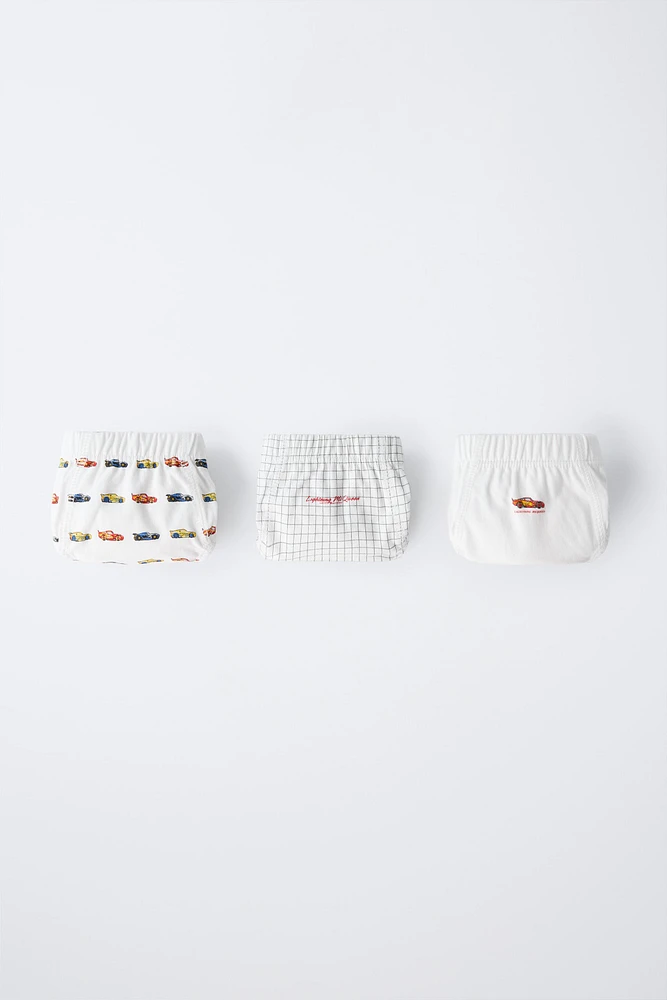 2-6 ANS/ LOT DE TROIS SLIPS CARS © DISNEY