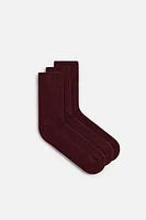 3-PACK OF RIB SOCKS
