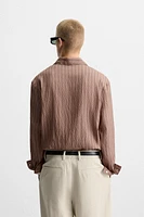 STRIPED FLOWY SHIRT
