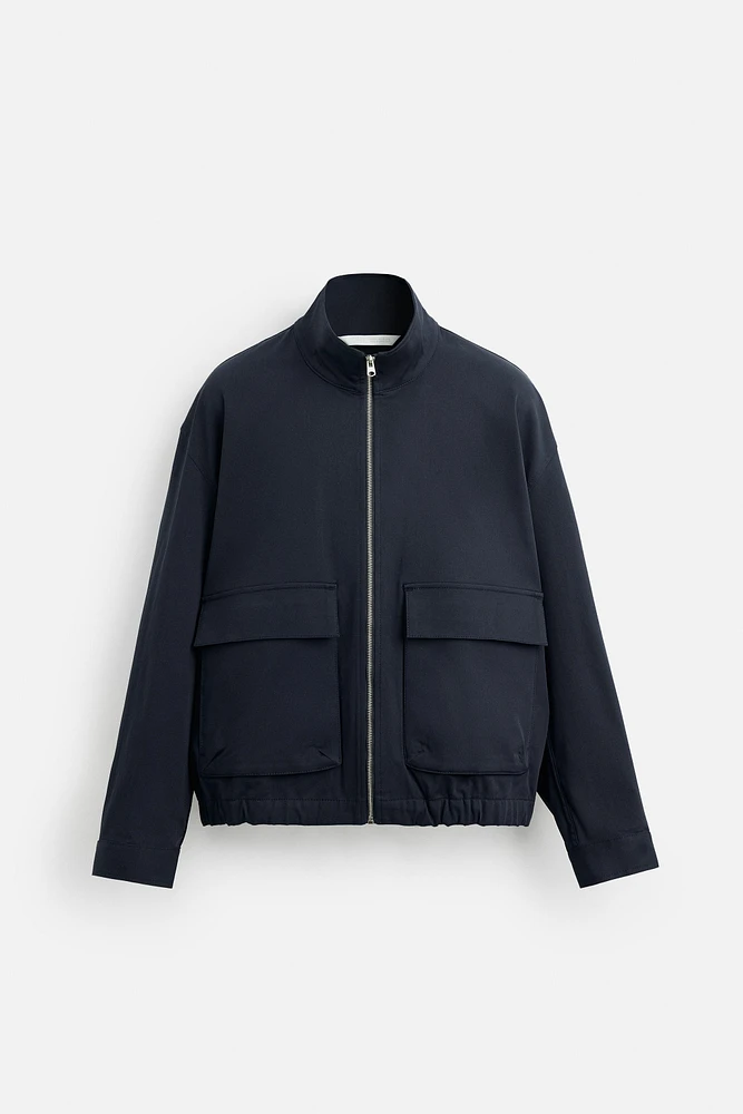 VESTE REGULAR FIT EN MÉLANGE DE COTON