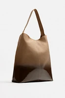 SAC SHOPPER EN CUIR LAQUÉ
