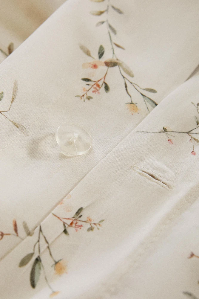 MINI FLORAL PRINT SATEEN DUVET COVER