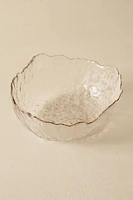 GLASS SALAD BOWL WITH RIM