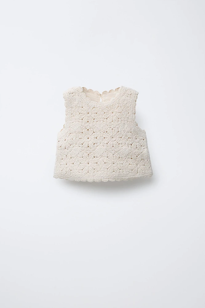CROCHET KNIT TOP