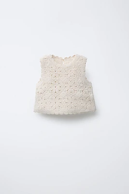HAUT EN MAILLE CROCHET