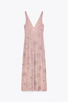 BEADED MIDI DRESS