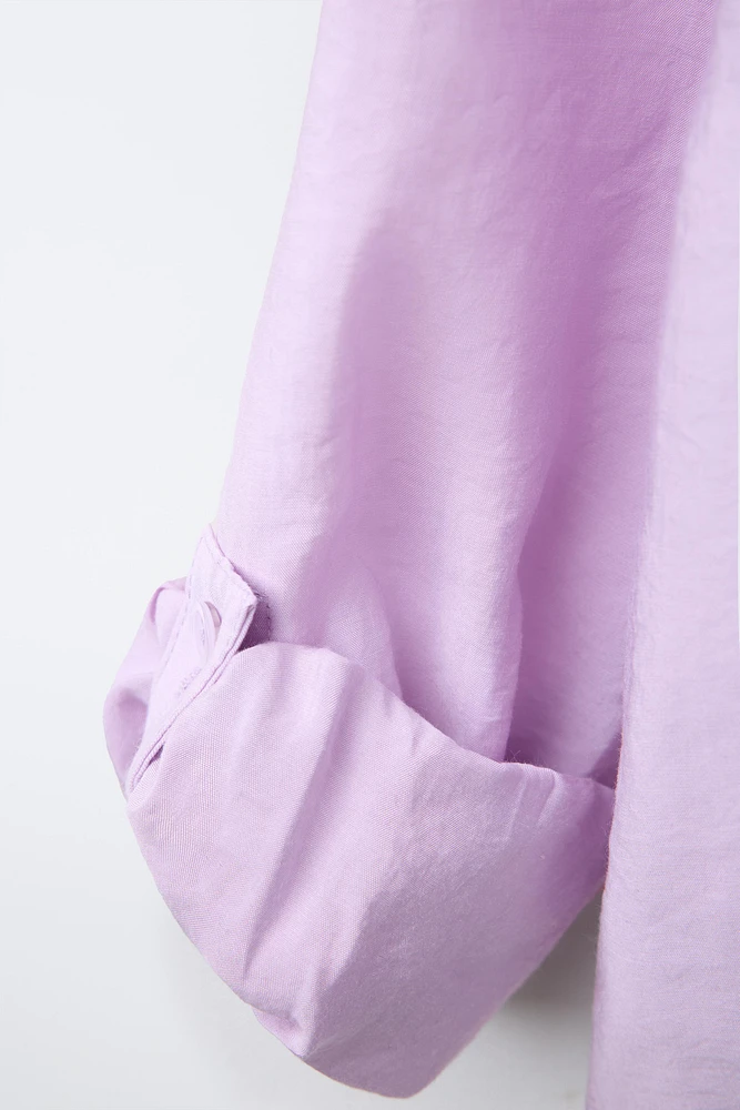 KNOTTED FLOWY SHIRT