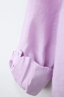 KNOTTED FLOWY SHIRT