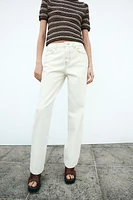 Z1975 SLIM HIGH-WAISTED JEANS WITH CONTRAST TOPSTITCHING