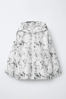 TIE-DYE SPORTY HOODED RAINCOAT