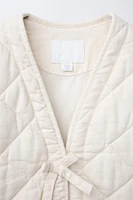 PADDED KIMONO WITH SMALL BOW