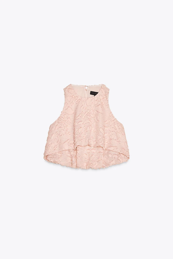 BALLOON TEXTURED TOP