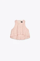 BALLOON TEXTURED TOP