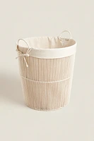 COTTON LAUNDRY BASKET