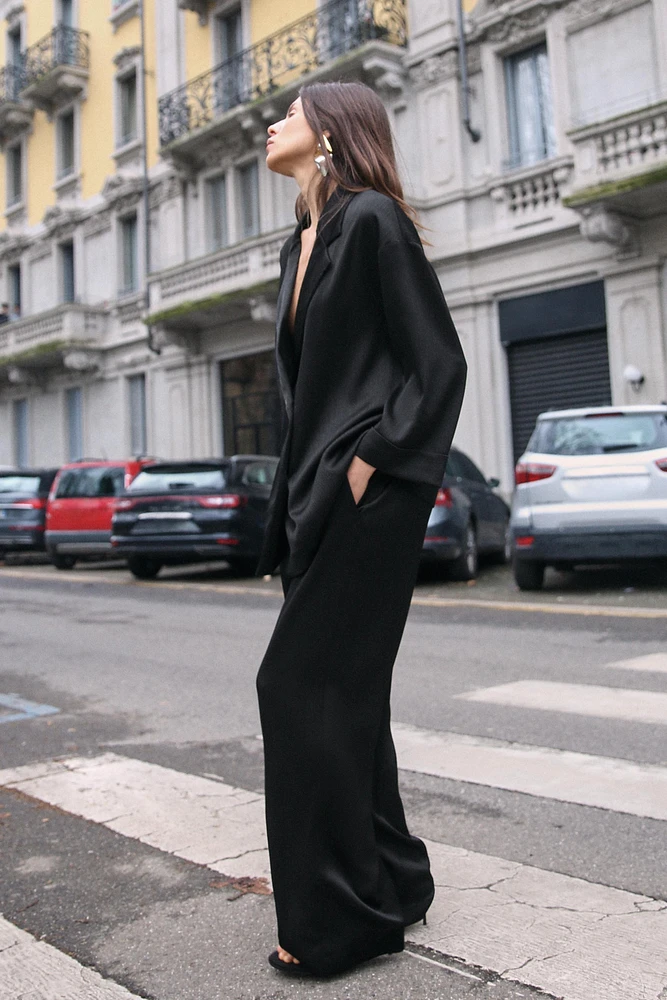 WRINKLE LOOK PANTS