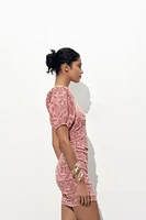 ROBE ASYMÉTRIQUE EN JACQUARD