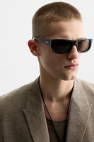 DOUBLE BREASTED TEXTURED WEAVE JACKET