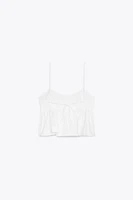 POPLIN PEPLUM TOP
