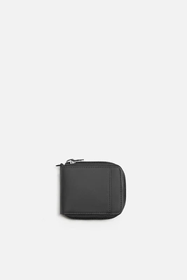 ZIPPERED RUBBERIZED WALLET