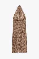 ZW COLLECTION PRINTED HALTER DRESS