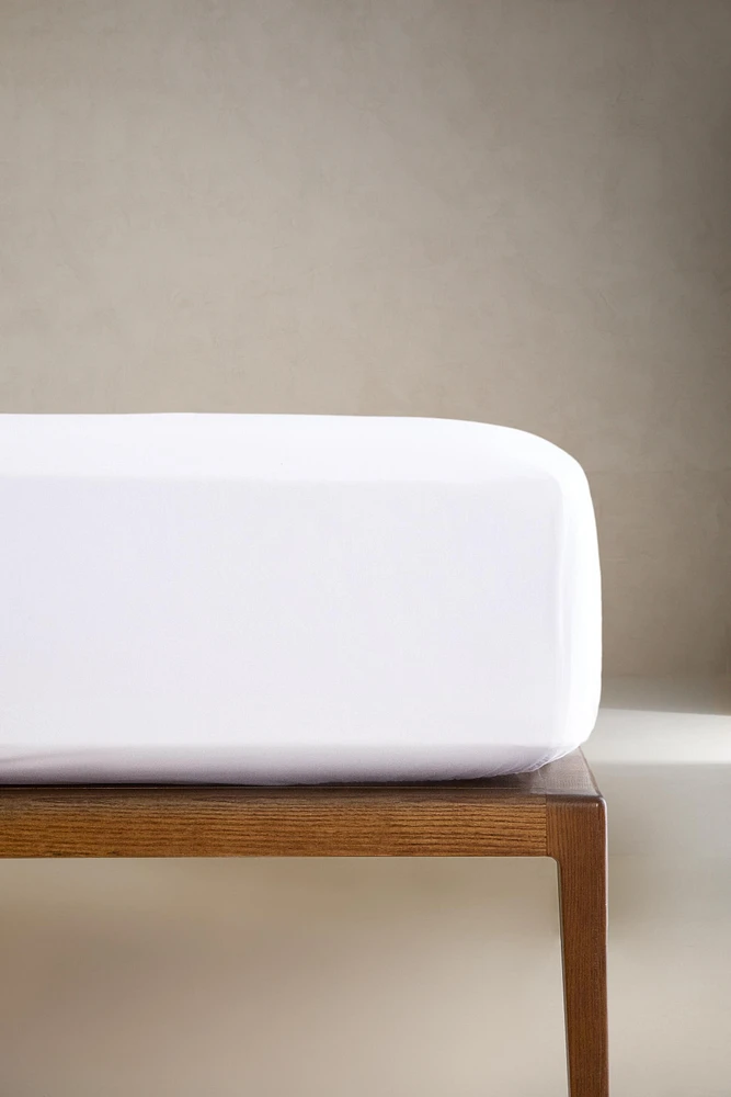PERCALE COTTON FITTED SHEET | 11.8" THICK (800 THREAD COUNT)