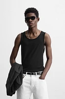 SEMI-SHEER TANK TOP