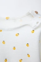 LEMON TEXTURED BODYSUIT