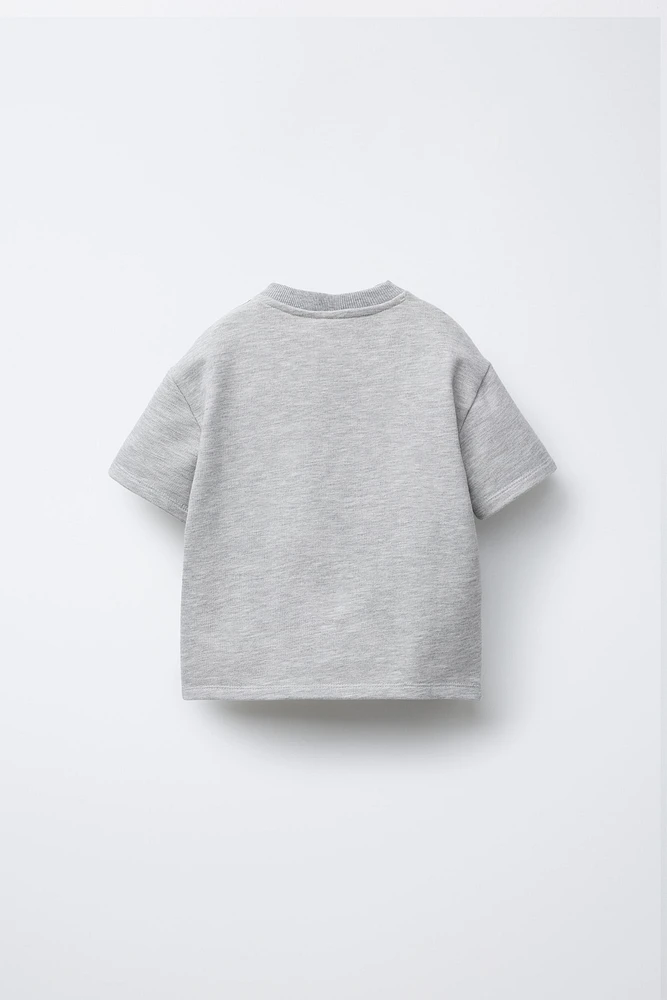 LACE TEXT T-SHIRT