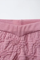 TEXTURED KNIT BERMUDA SHORTS
