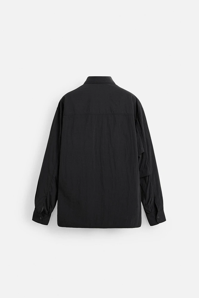 FLOWY UTILITY POCKET SHIRT