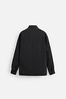 FLOWY UTILITY POCKET SHIRT