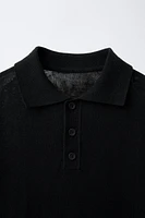 LINEN COTTON POLO SHIRT