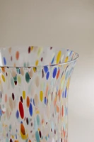 VERRE SOUFFLÉ RECYCLABLE TACHETÉ