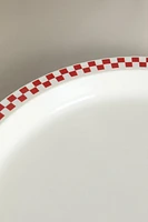 CHILDREN'S DINNER PLATE WITH A CONTRAST EDGE