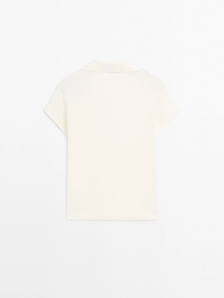 100% cotton short sleeve polo shirt