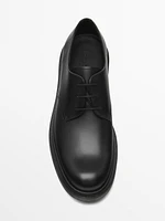 Black derby shoes