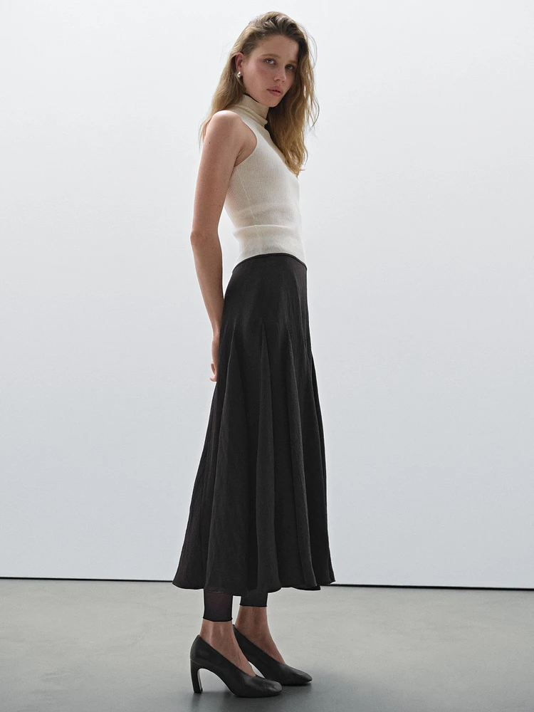 Skirt with flounce detail - Studio