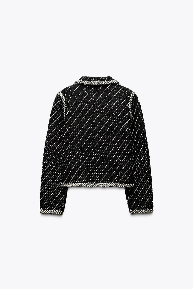 COMBINATION KNIT JACKET