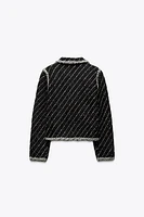 COMBINATION KNIT JACKET