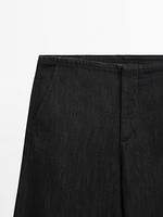 Mid-rise straight-leg comfort jeans