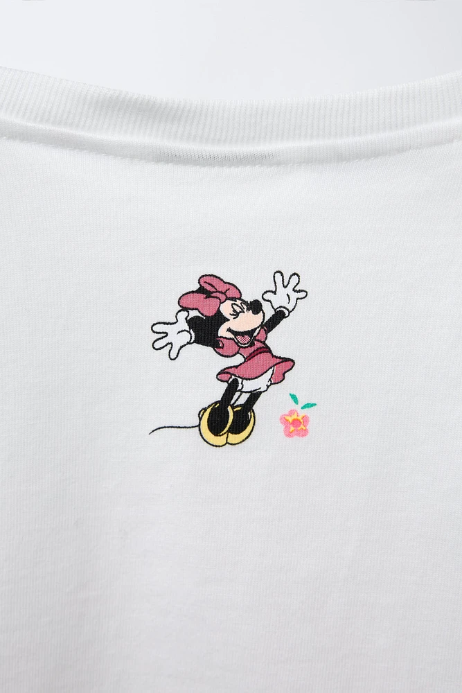 MINNIE MOUSE © DISNEY EMBOSSED FLORAL T-SHIRT