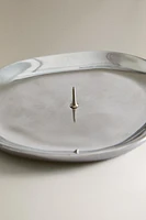 BOUGEOIR ALUMINIUM ARGENTÉ