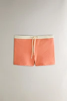 MAILLOT DE BAIN PLAGE ENFANT COULEUR CONTRASTANTE